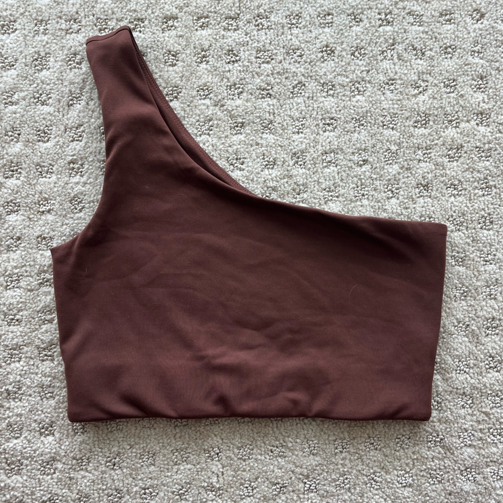Girlfriend Collective Earth Bianca One Shoulder Bra